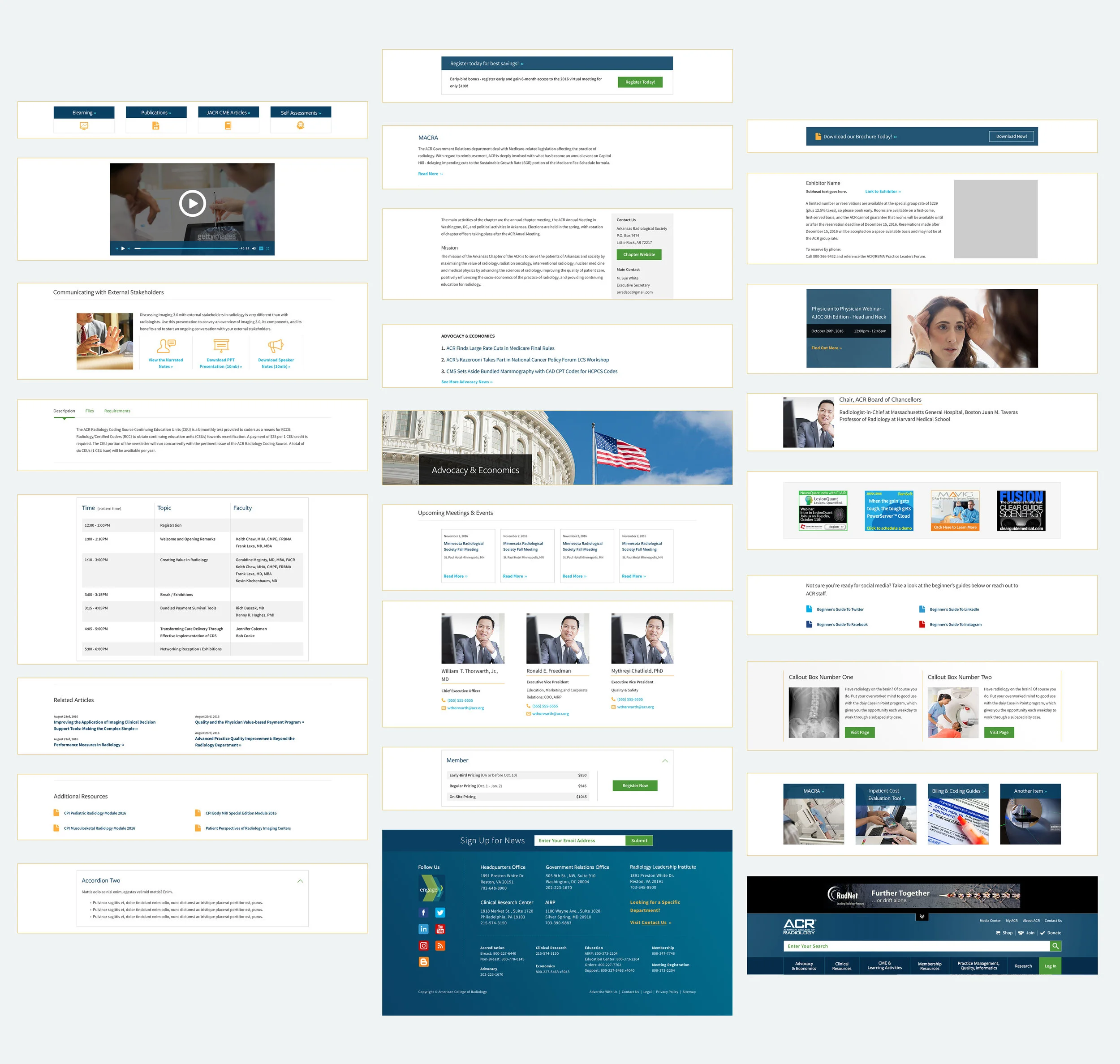 ACR design modules — component library